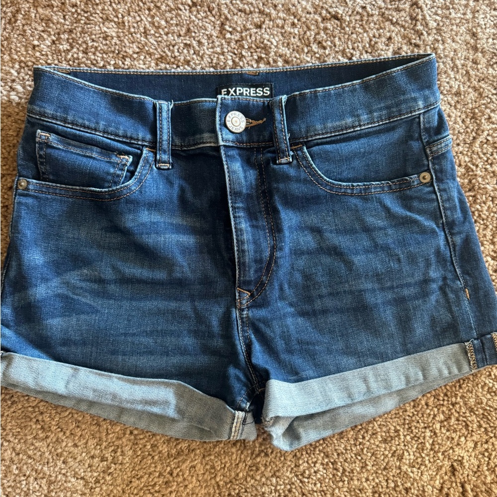 Express denim shorts size 4 3inch length